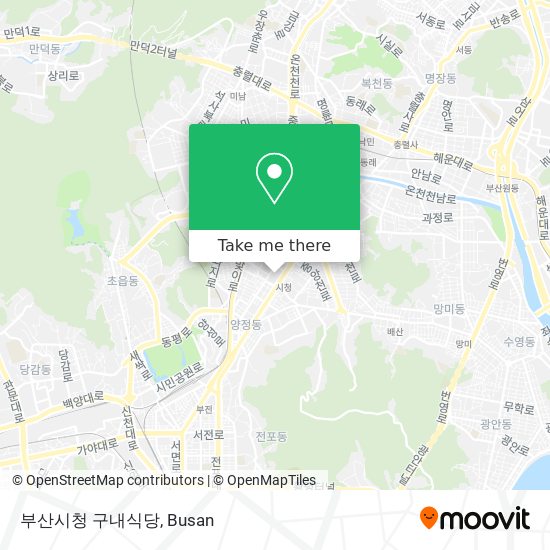 부산시청 구내식당 map