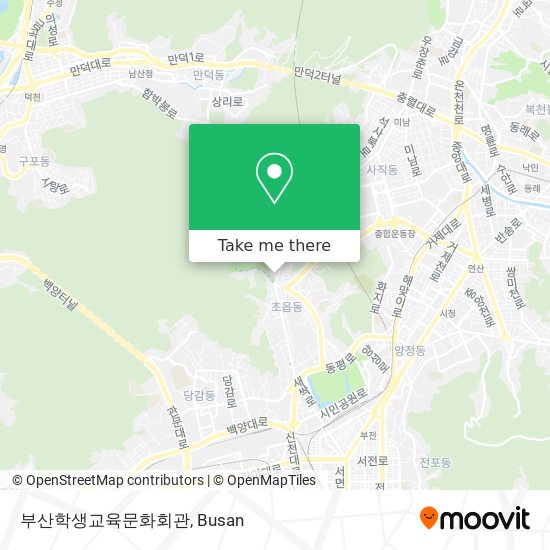 부산학생교육문화회관 map
