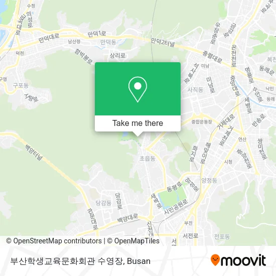 부산학생교육문화회관 수영장 map