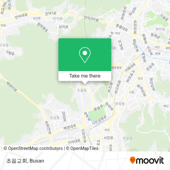 초읍교회 map