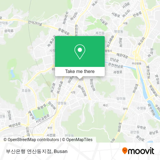 부산은행 연산동지점 map
