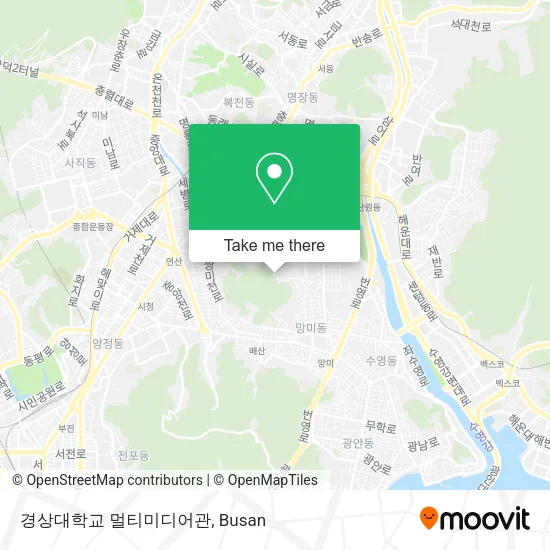 경상대학교 멀티미디어관 map