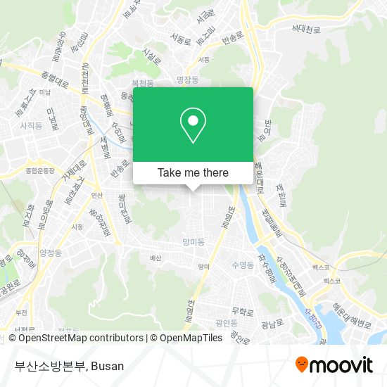 부산소방본부 map