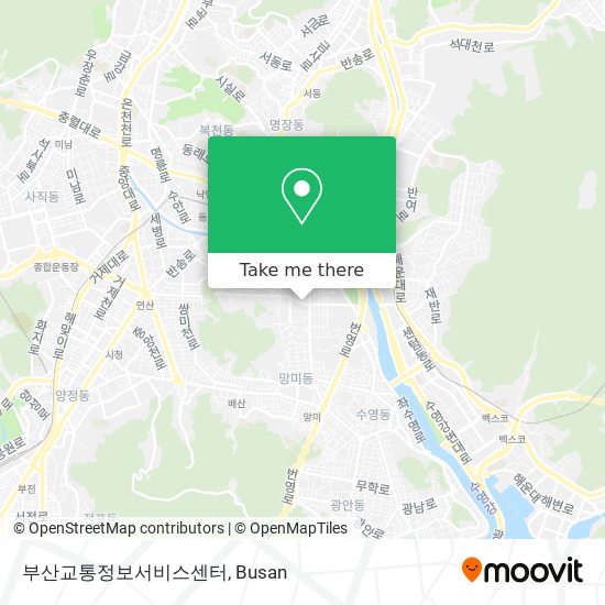 부산교통정보서비스센터 map