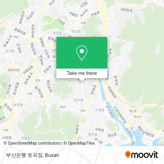 부산은행 토곡점 map