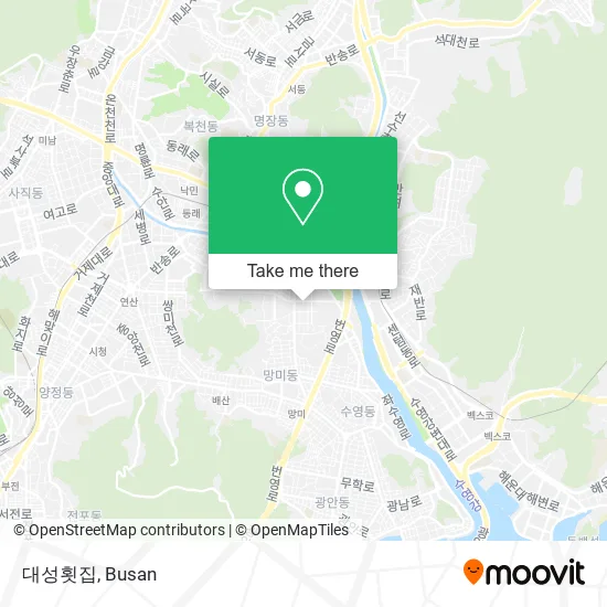 대성횟집 map