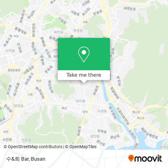 How to get to 수&희 Bar in 연제구 by Bus or Metro