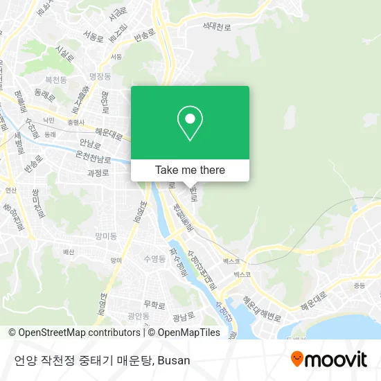 언양 작천정 중태기 매운탕 map