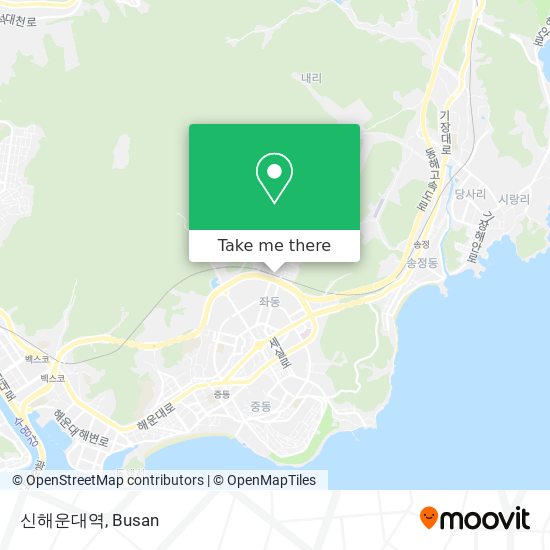 신해운대역 map
