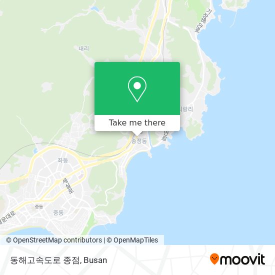 동해고속도로 종점 map