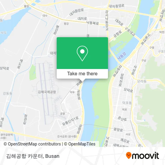 김해공항 카운터 map