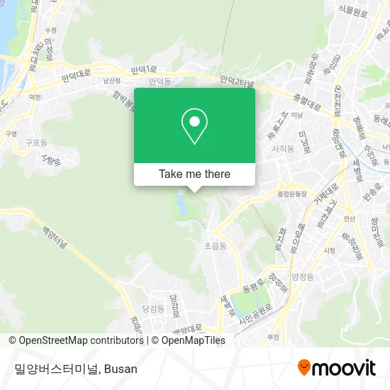밀양버스터미널 map