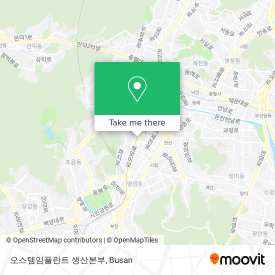 오스템임플란트 생산본부 map