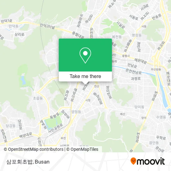 삼포회초밥 map