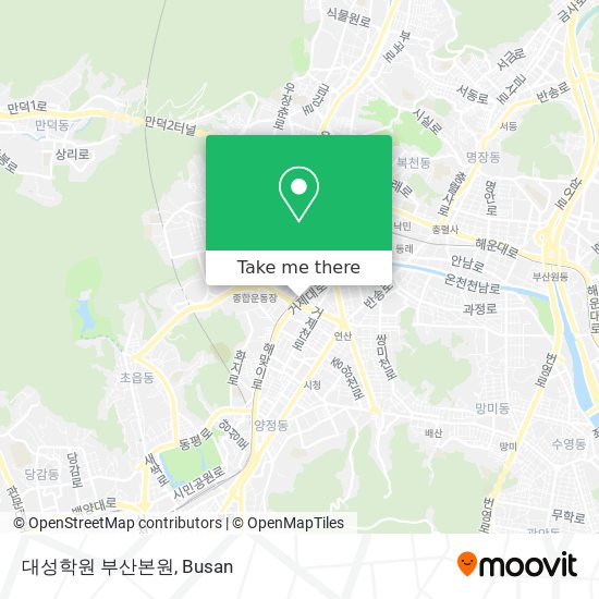 대성학원 부산본원 map