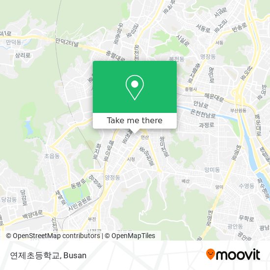 연제초등학교 map