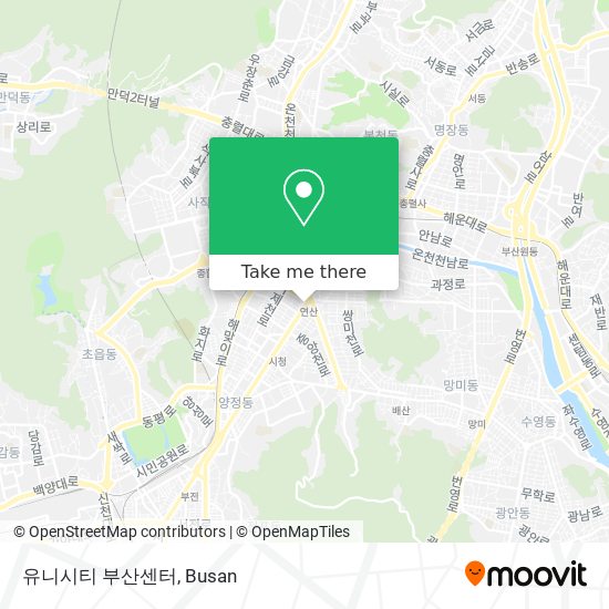 유니시티 부산센터 map