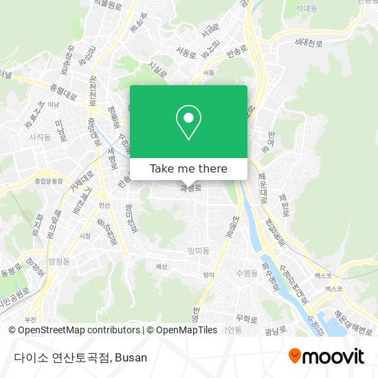 다이소 연산토곡점 map