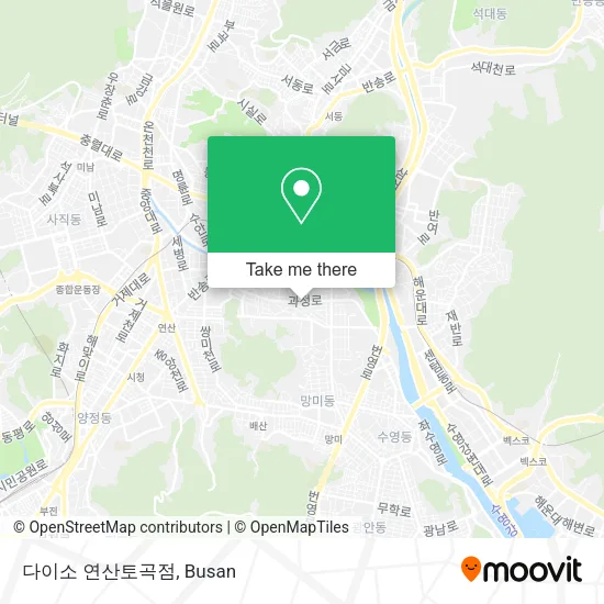다이소 연산토곡점 map