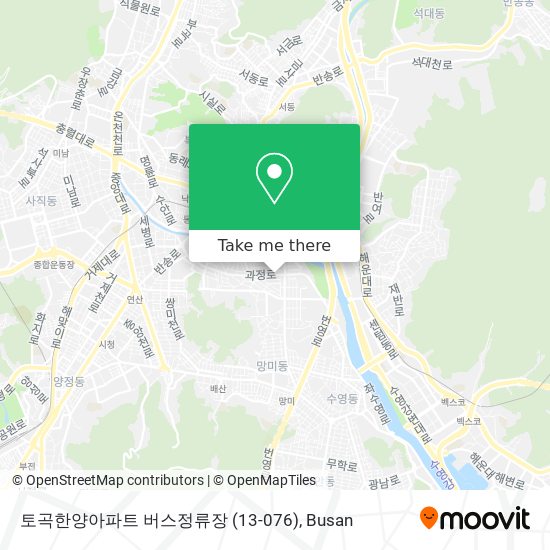 토곡한양아파트 버스정류장 (13-076) map