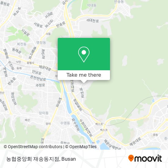 농협중앙회 재송동지점 map