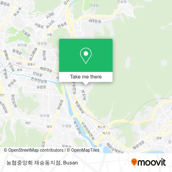 농협중앙회 재송동지점 map