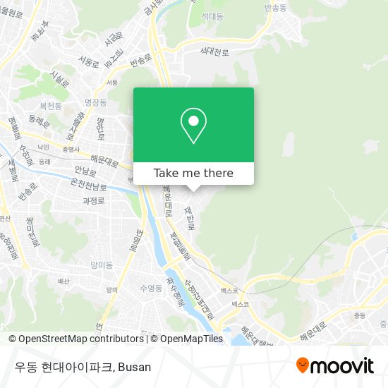 우동 현대아이파크 map