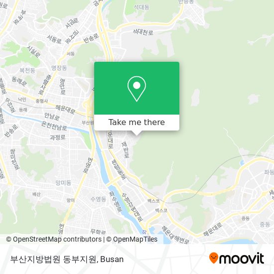 부산지방법원 동부지원 map