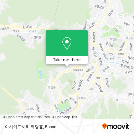아시아드시티 웨딩홀 map