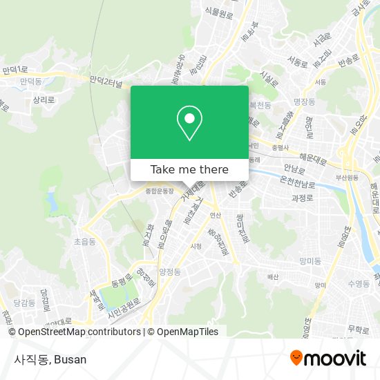 사직동 map