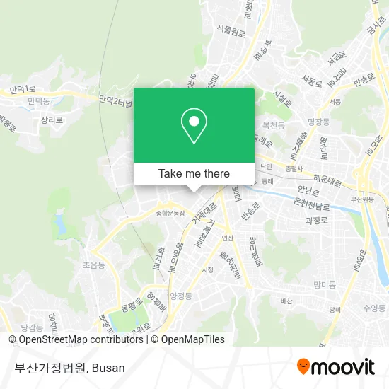 부산가정법원 map