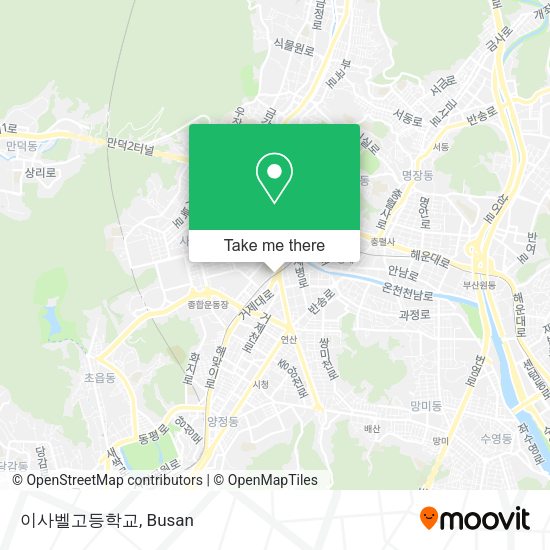 이사벨고등학교 map