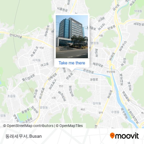 동래세무서 map