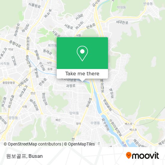 원보골프 map