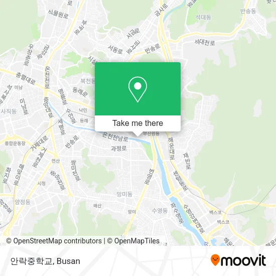 안락중학교 map