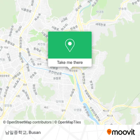 How to Get to 남일중학교 in 동구Nae by Bus or Metro?
