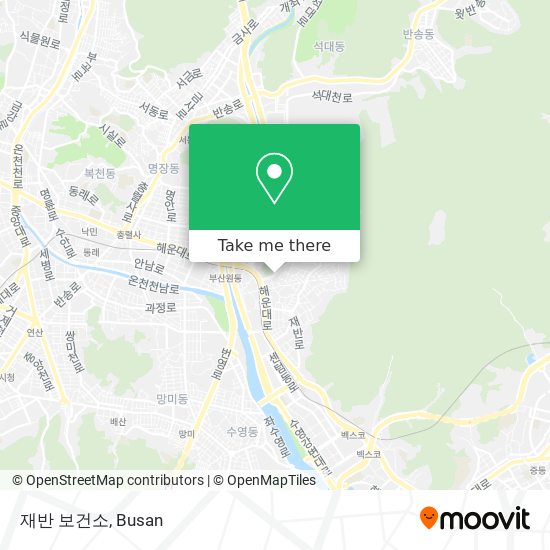 재반 보건소 map