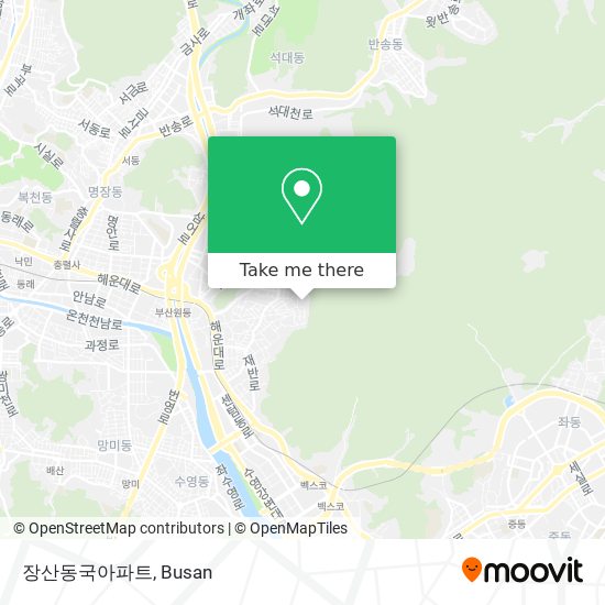 장산동국아파트 map