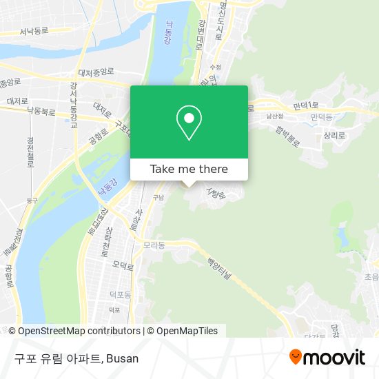 구포 유림 아파트 map