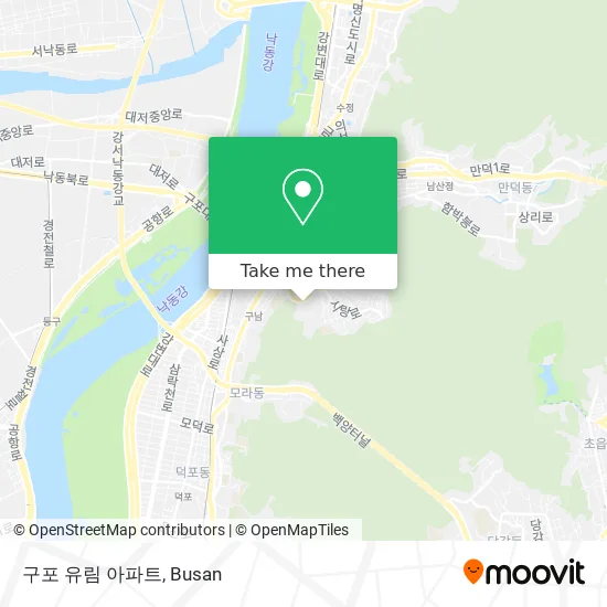 구포 유림 아파트 map
