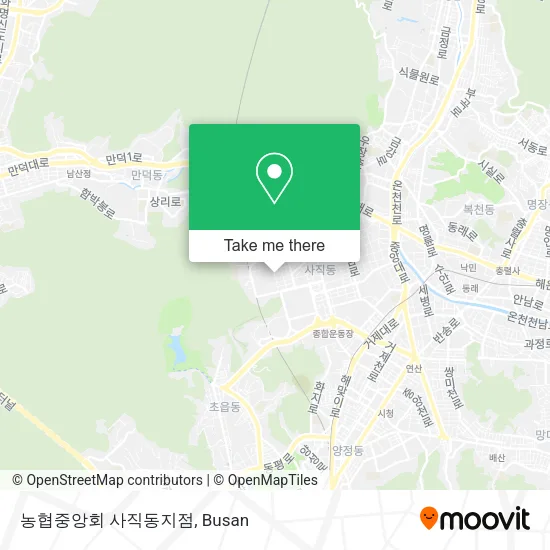 농협중앙회 사직동지점 map