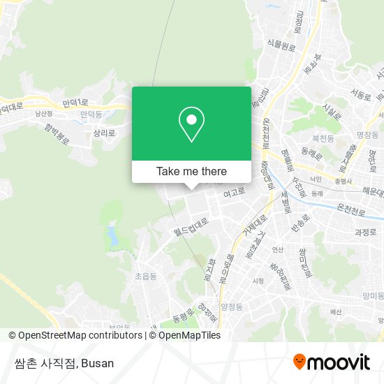쌈촌 사직점 map