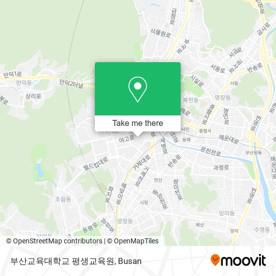 부산교육대학교 평생교육원 map