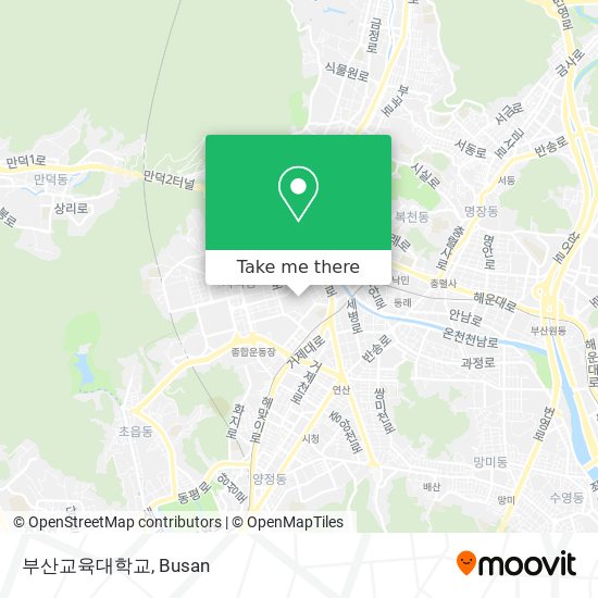 부산교육대학교 map