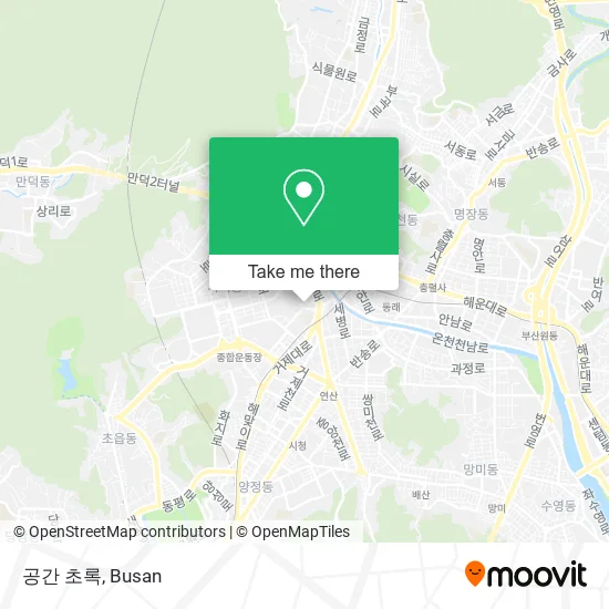 공간 초록 map