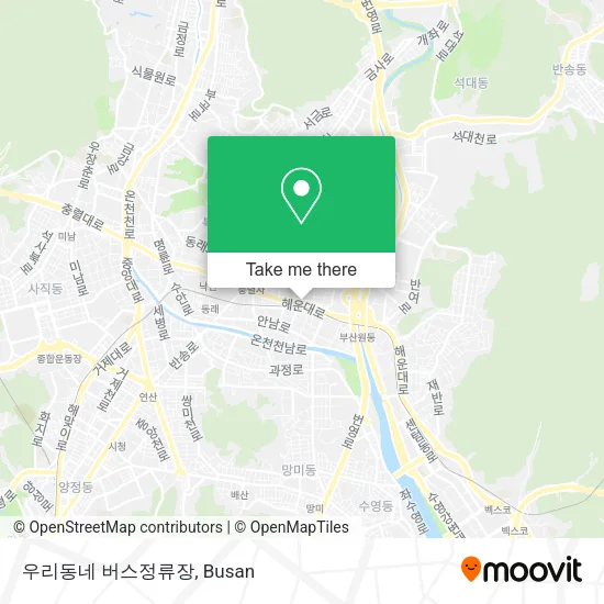 우리동네 버스정류장 map