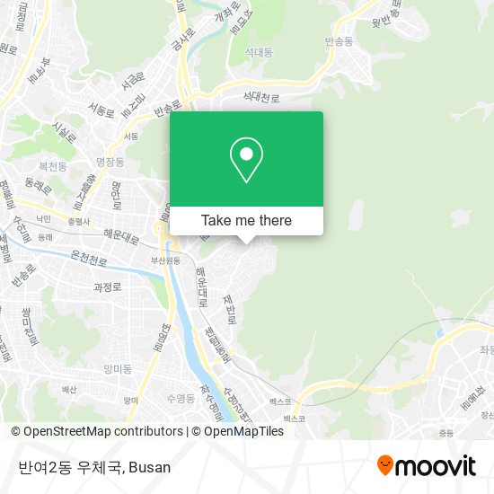 반여2동 우체국 map