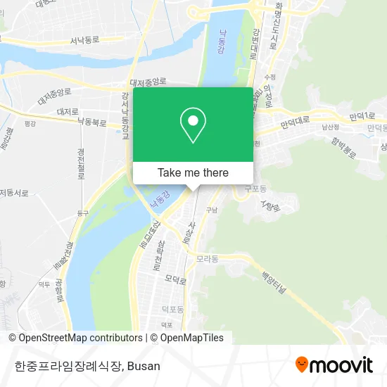 한중프라임장례식장 map