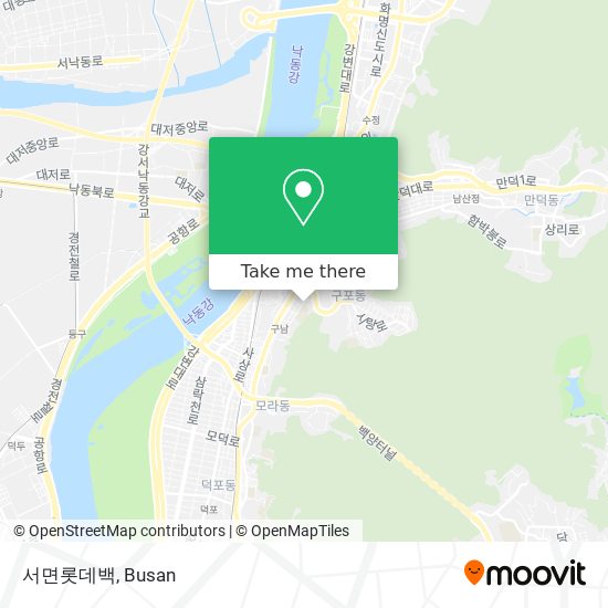 서면롯데백 map