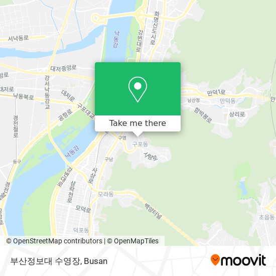 부산정보대 수영장 map